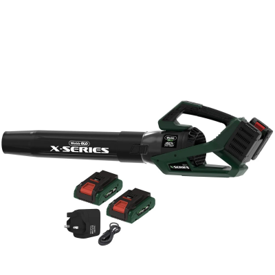 Webb 40V (2 x 20V) Brushless Axial Blower (2 x 4Ah Batteries & Charger)